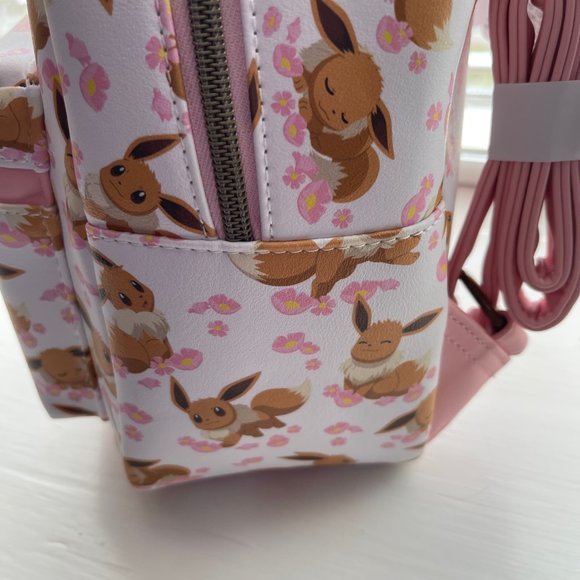 Loungefly Pokemon Eevee Sakura Mini Backpack and Cardholder Set - Picture 5 of 16
